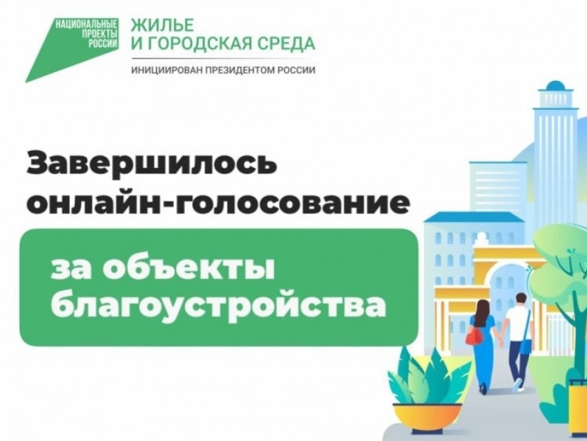 ​Подведены итоги Всероссийского онлайн-голосования по выбору общественных территорий благоустройства